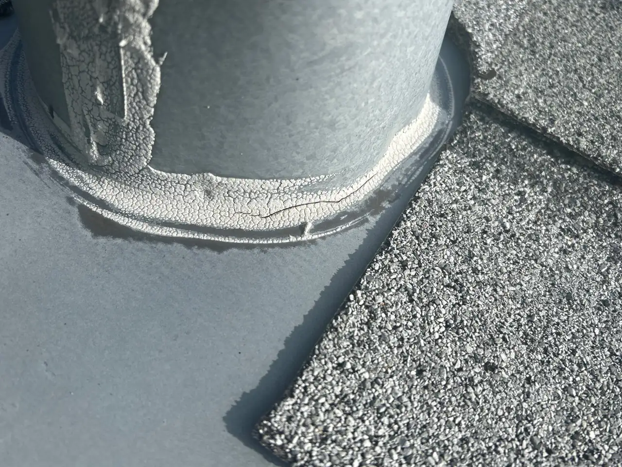 Valley and shingle detail documented with photos