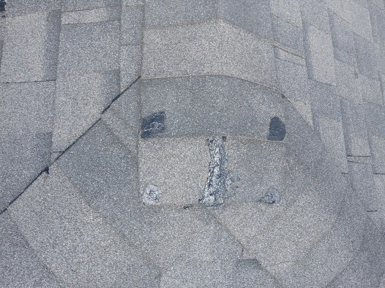 Finished roof repair on the Edmonton home