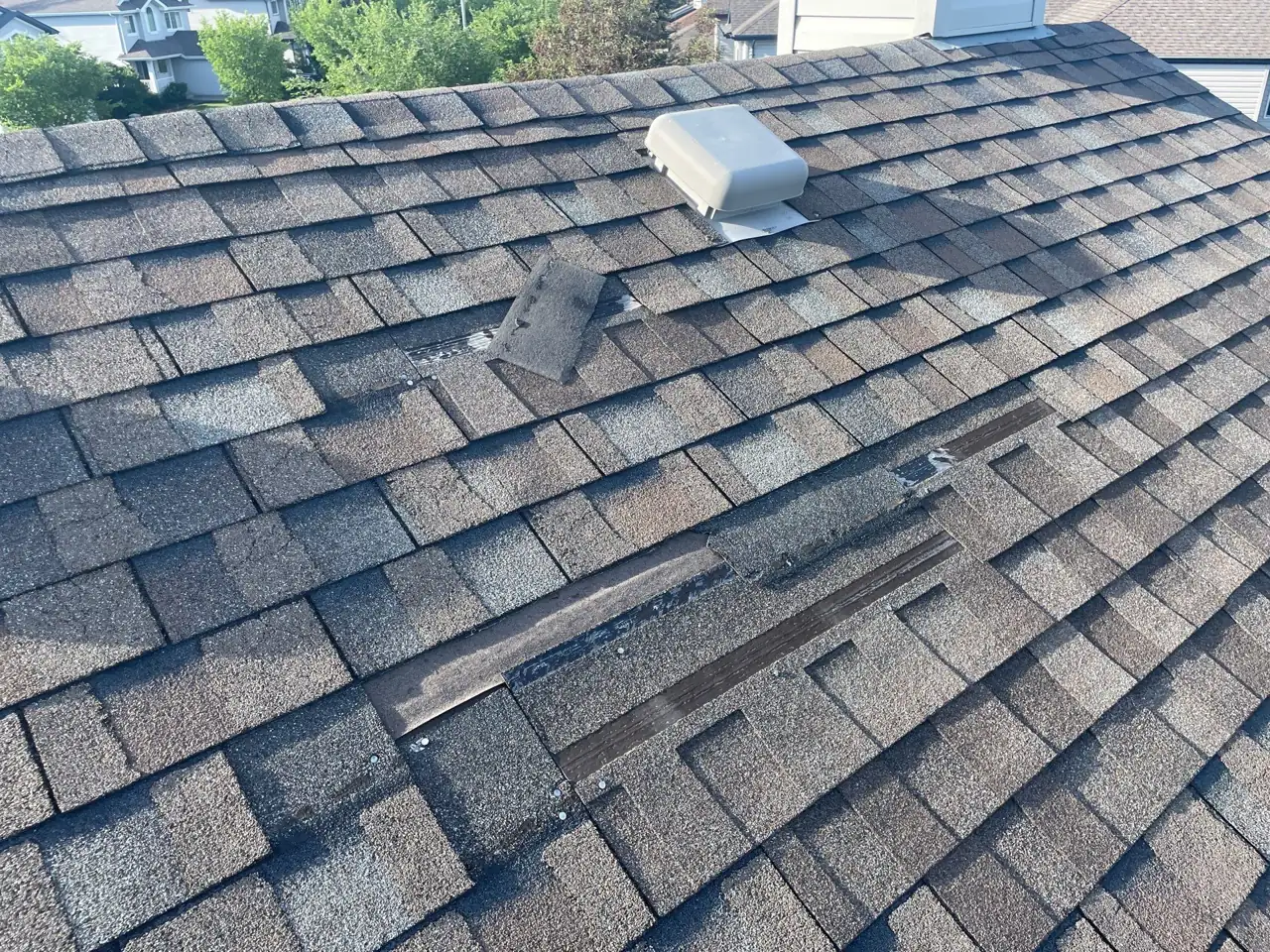 Preparing the area for new shingles