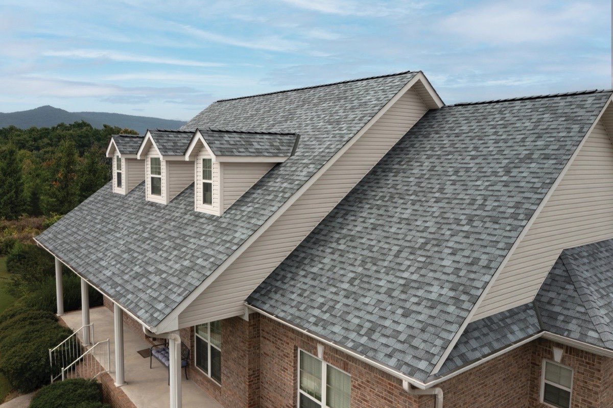 Finished residential shingle roof ready for inspection